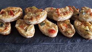 Flans courgette et tomate