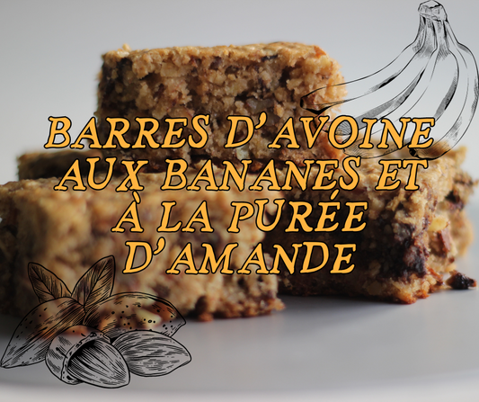 Barres d'Avoine aux Bananes et à la Purée d'Amande : Une Collation Saine et Gourmande